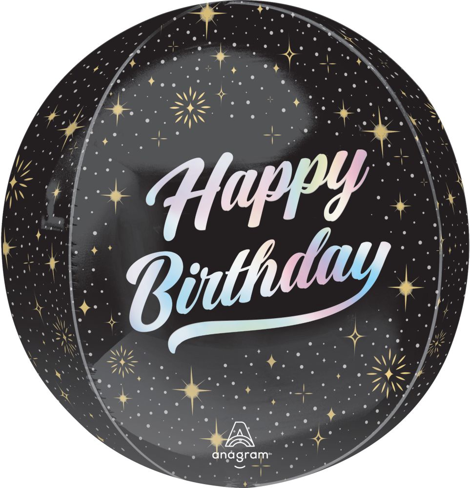 Orbz Sparkling Birthday Balloon