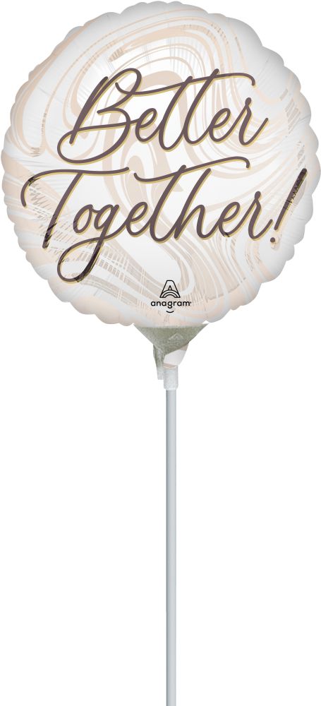 09" Satin Marble Wedding Balloon