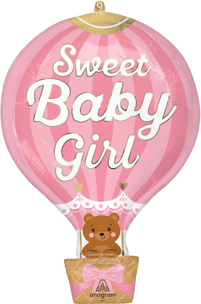 SuperShape It's a Girl Pink Balloon