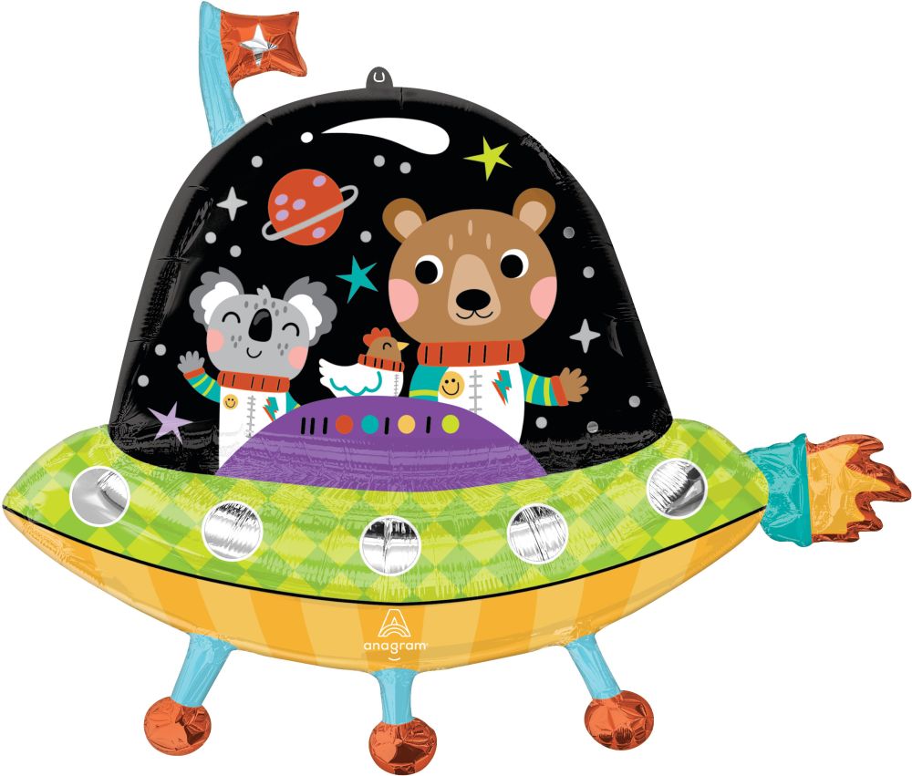 SuperShape Cosmic Friends Birthday Balloon