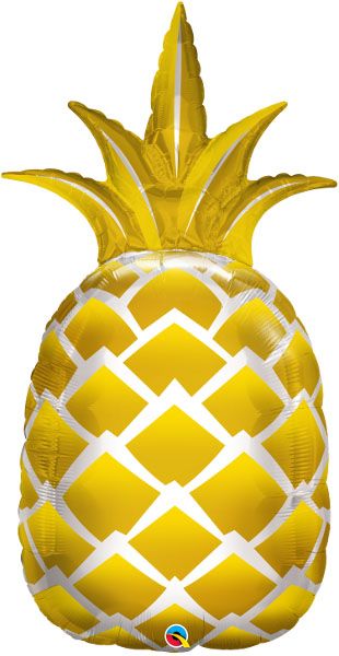 44" Golden Pineapple Balloon