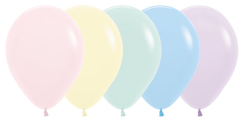 05" Pastel Matte Assortment (50pcs) Sempertex Balloons