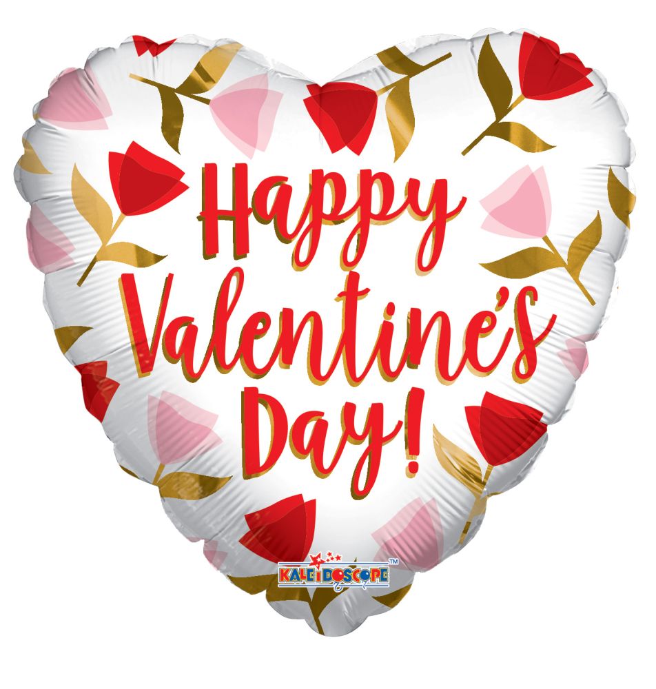 04" Happy Valentines Day Roses Balloon