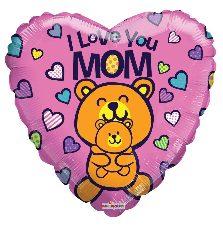 09" Love You Mama Bear Balloon