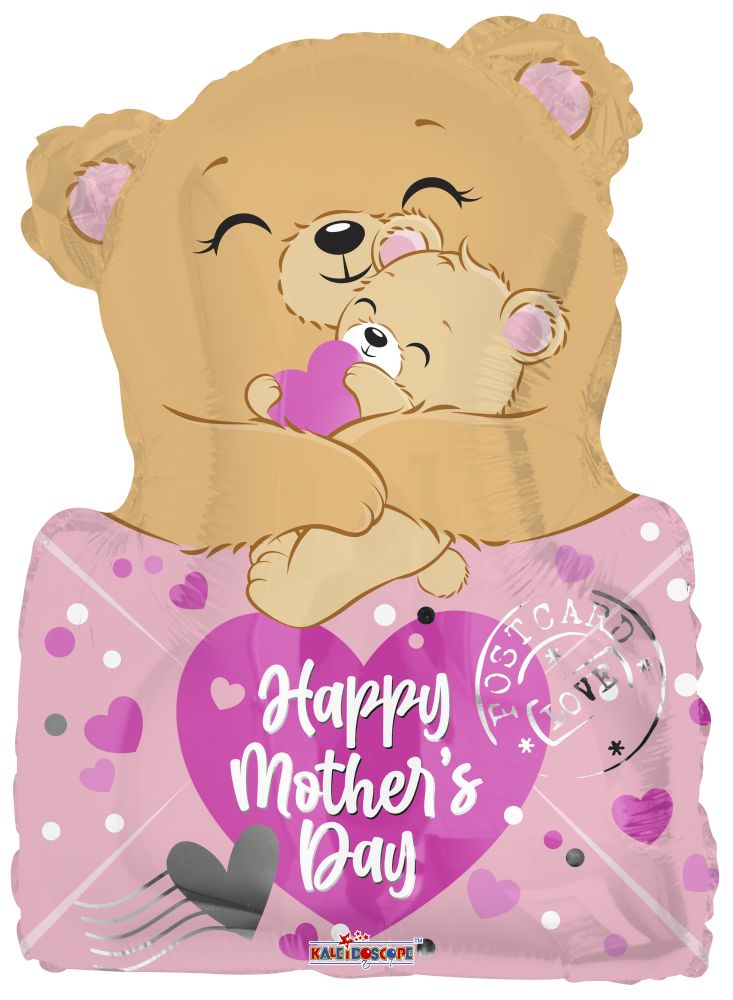 18" Mom Bear with Envelope Balloon