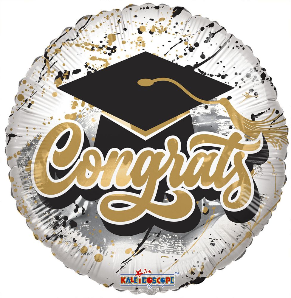 09" Congrats Splashes Balloon