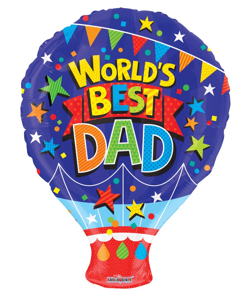 18" World's Best Dad Shape Balloon