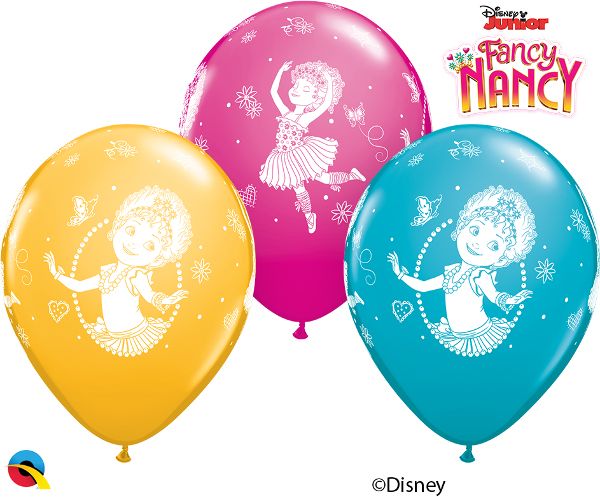 11" Fancy Nancy Special Assortment (25pcs) Balloons