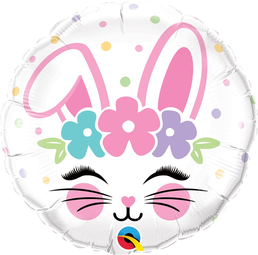 18" Bunny Face Balloon