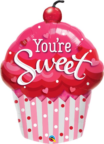 35" You're Sweet Cupcake Balloon