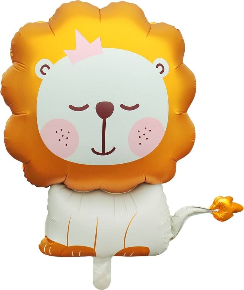 29" Matte Orange Lion Balloon