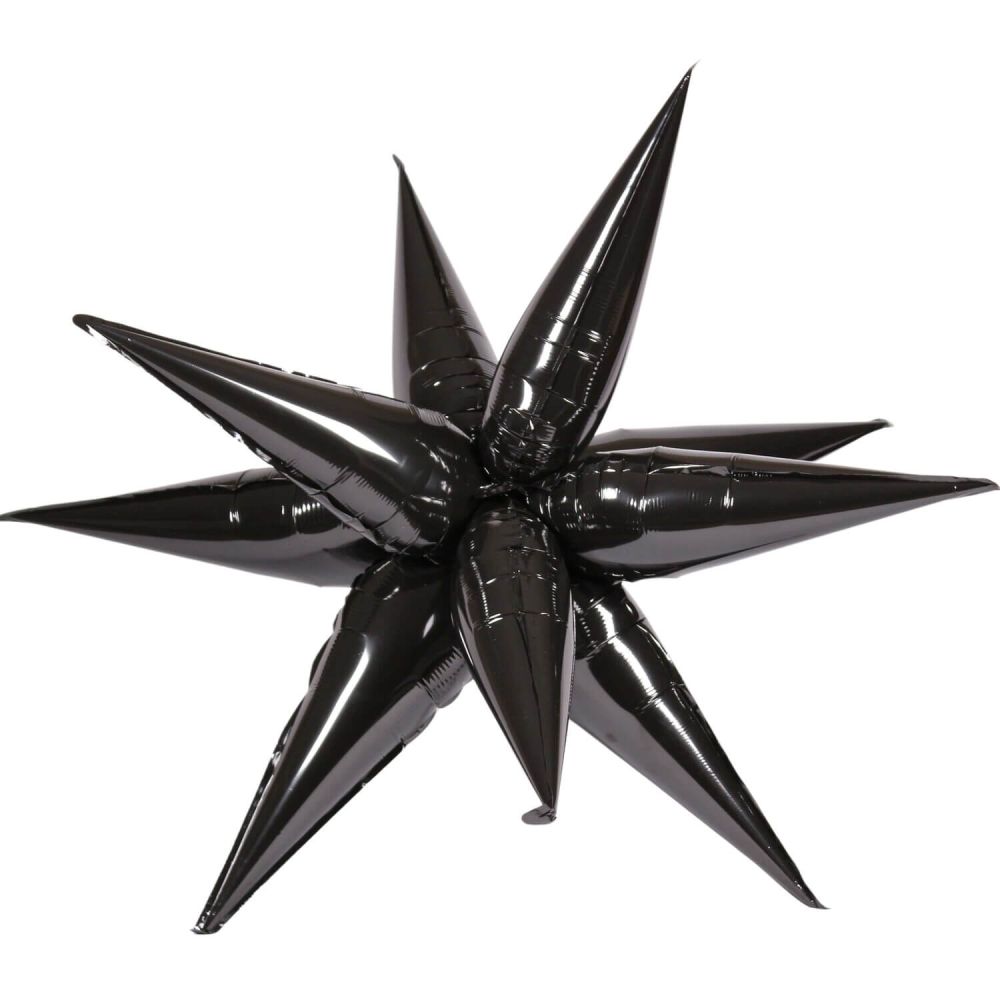 Magic Starburst 60" Black Balloon