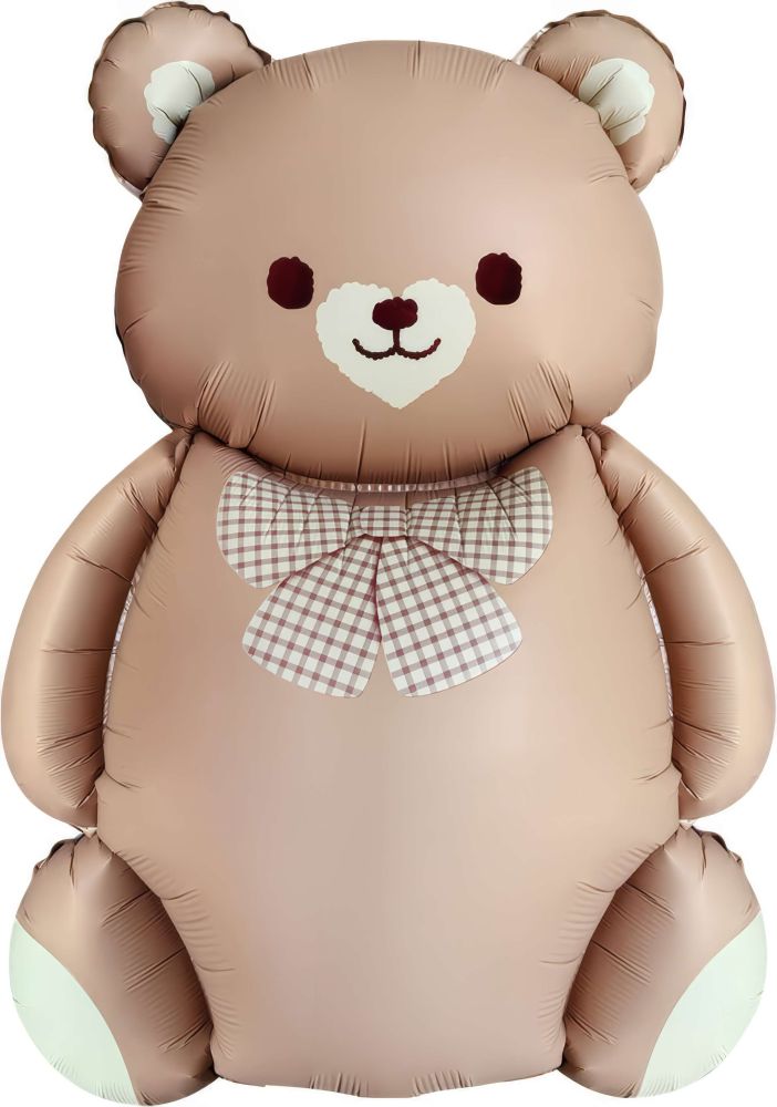 36" Matte Brown Teddy Bear Balloon