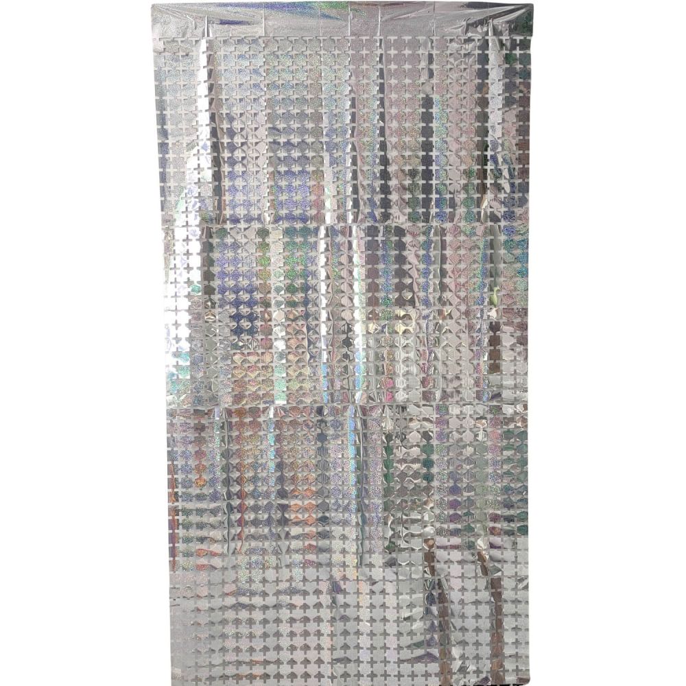 6.5ft x 3.25ft Square Curtain - Silver
