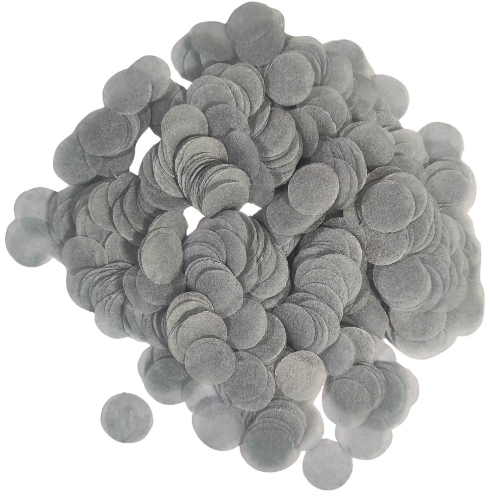 Confetti 20 g - 1cm Paper Grey