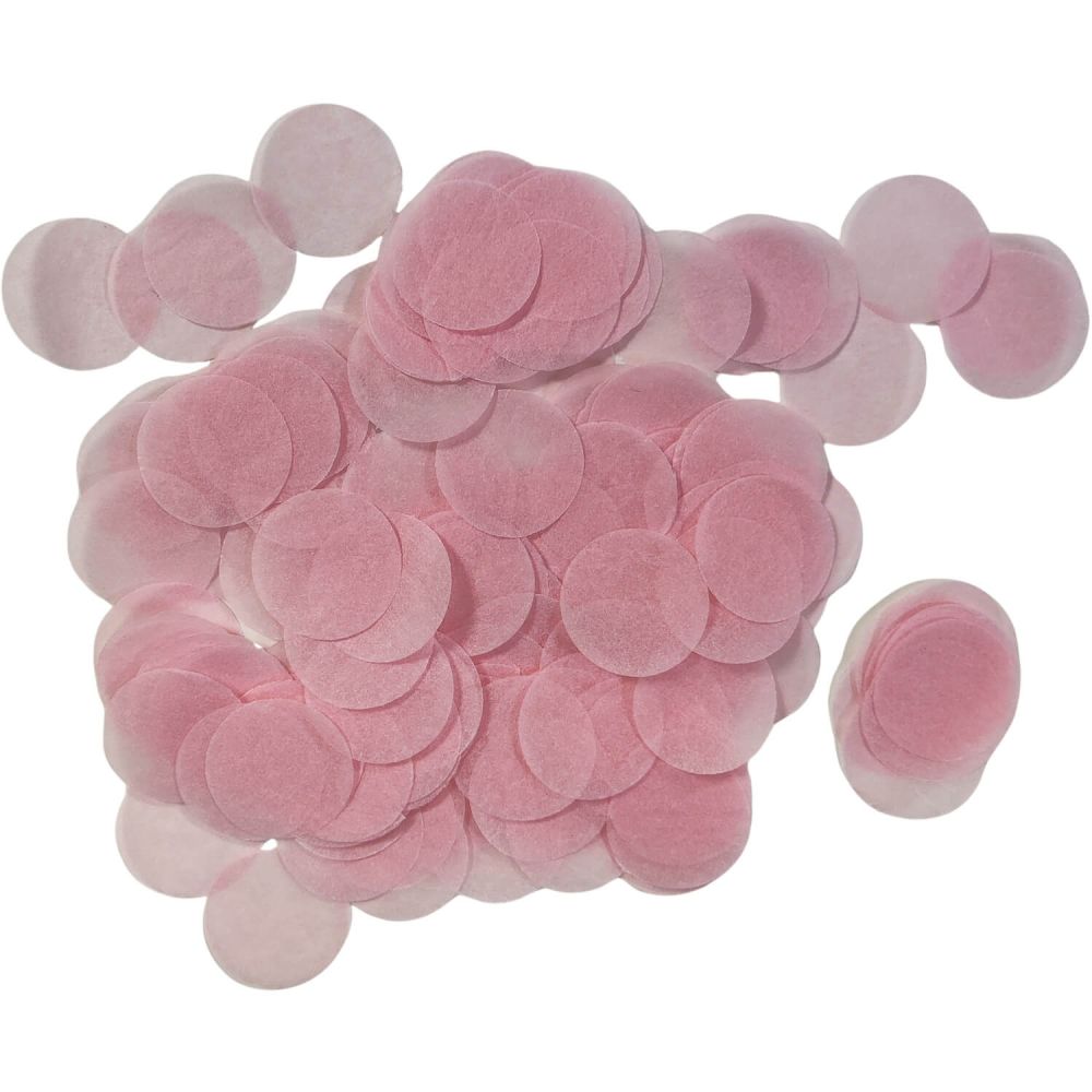 Confetti 20 g - 2.5cm Paper Light Pink