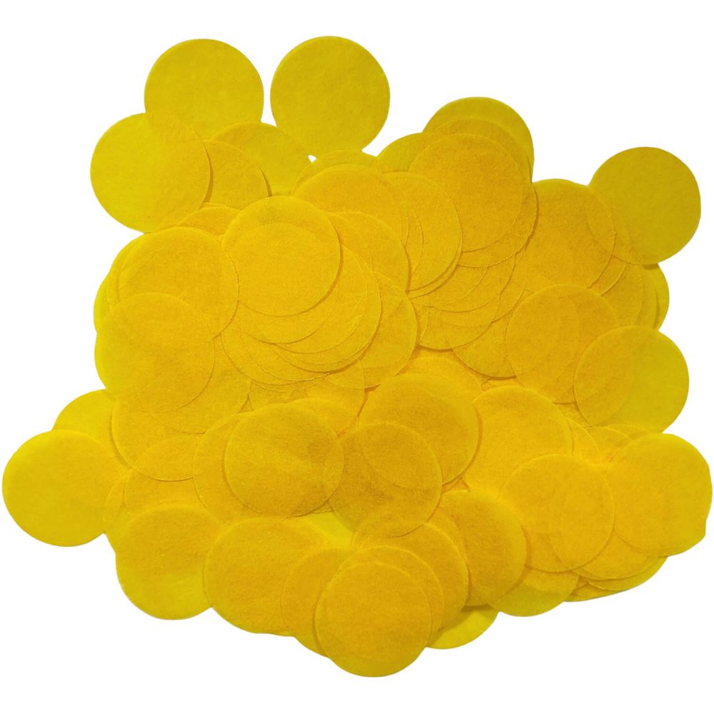 Confetti 20 g - 2.5cm Paper Yellow