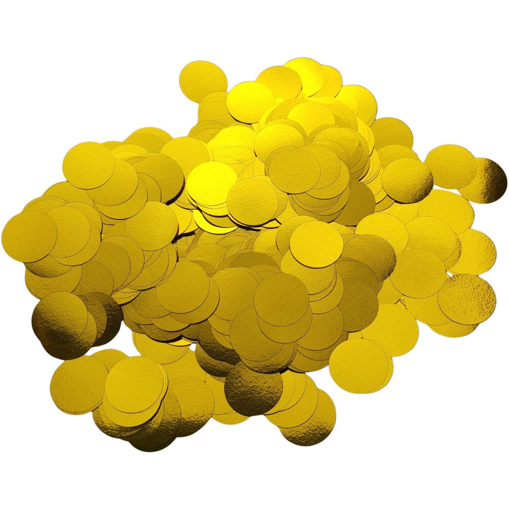 Confetti 200 g - 1.5cm Metallic Gold