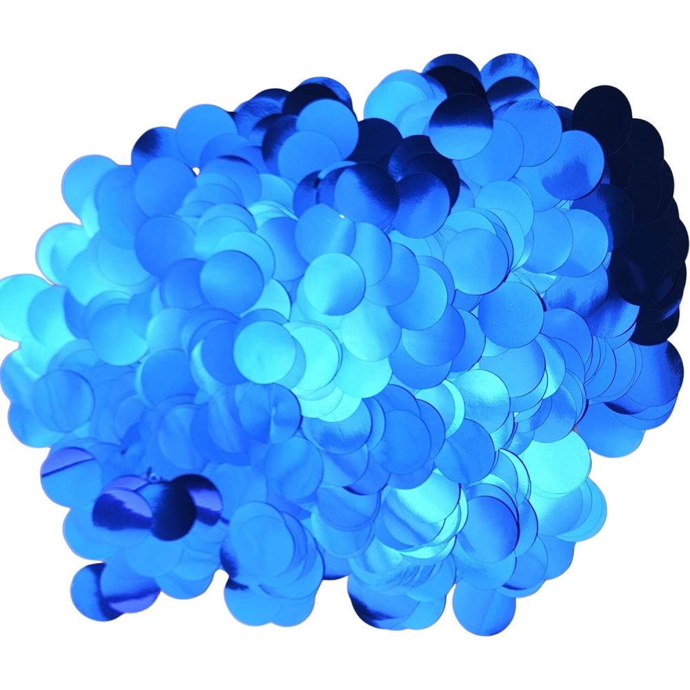 Confetti 200 g - 1.5cm Metallic Blue