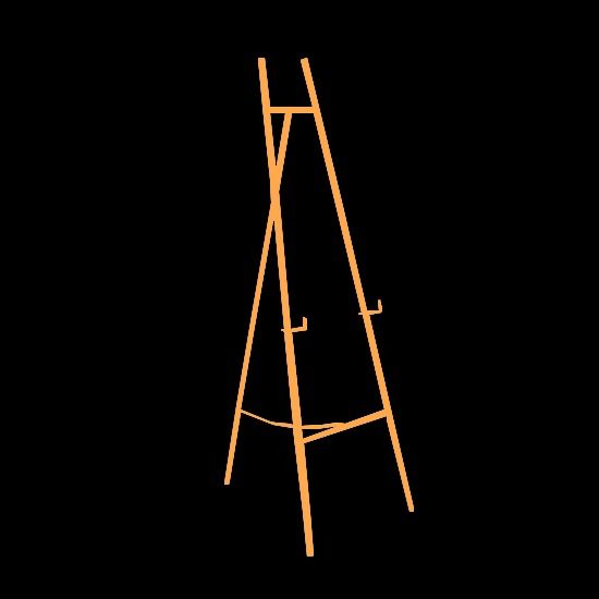 5 ft Wrought Metal Easel