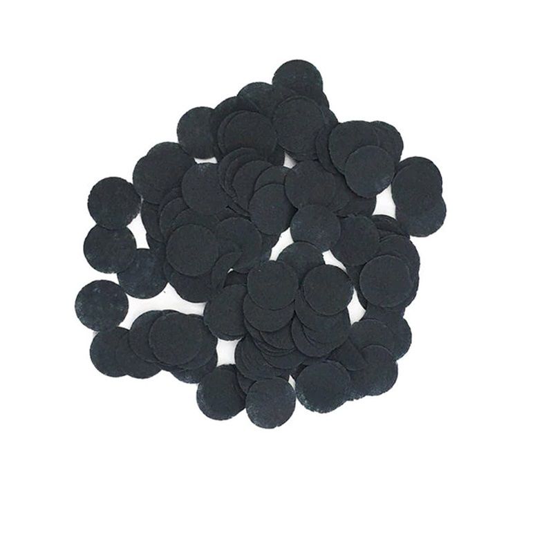 1cm Paper Confetti Dots Black (15g)