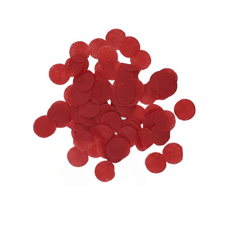 2.5cm Paper Confetti Dots Red (15g)