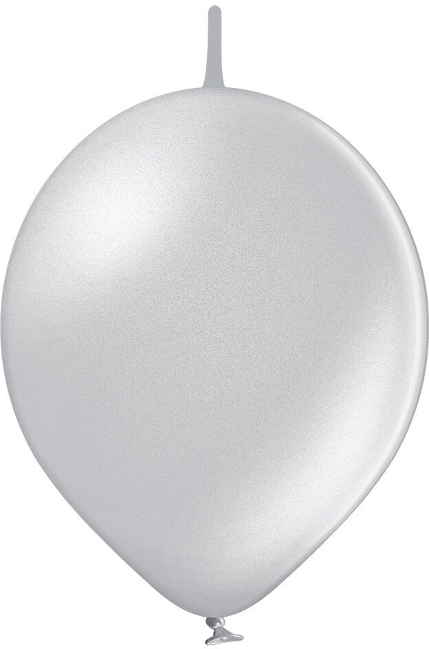 11" Metallic Silver Linking (50pcs) Belbal Balloons