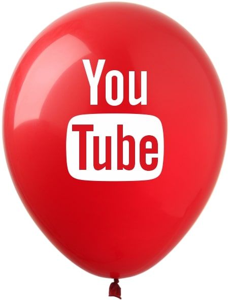 11" Youtube Standard Red (50pcs) Balloons