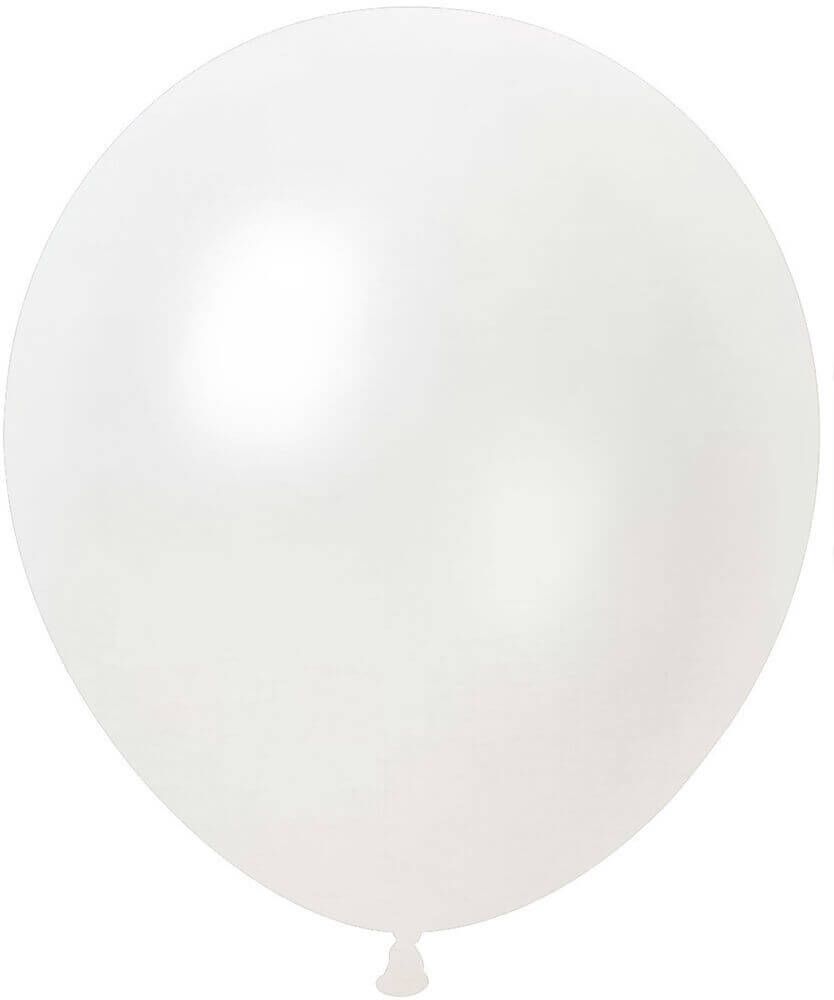 18" Pearl White (25pcs) Celetex Balloons