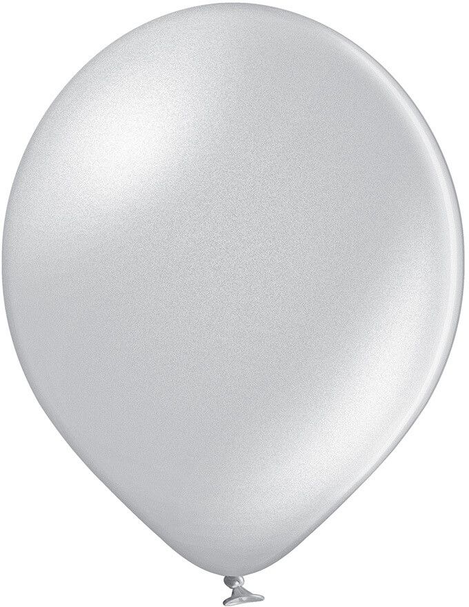 17" Metallic Silver (25pcs) Belbal Balloons