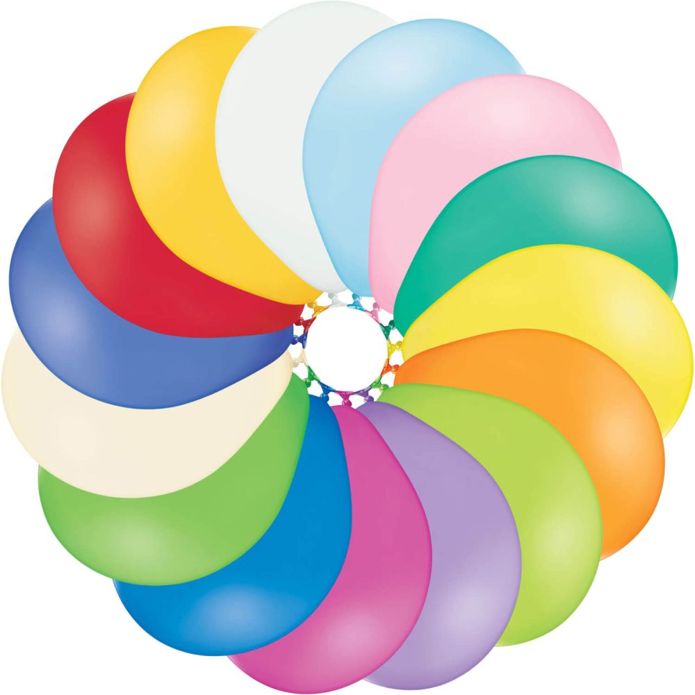 05" Standard Assortment (100pcs) Belbal Balloons