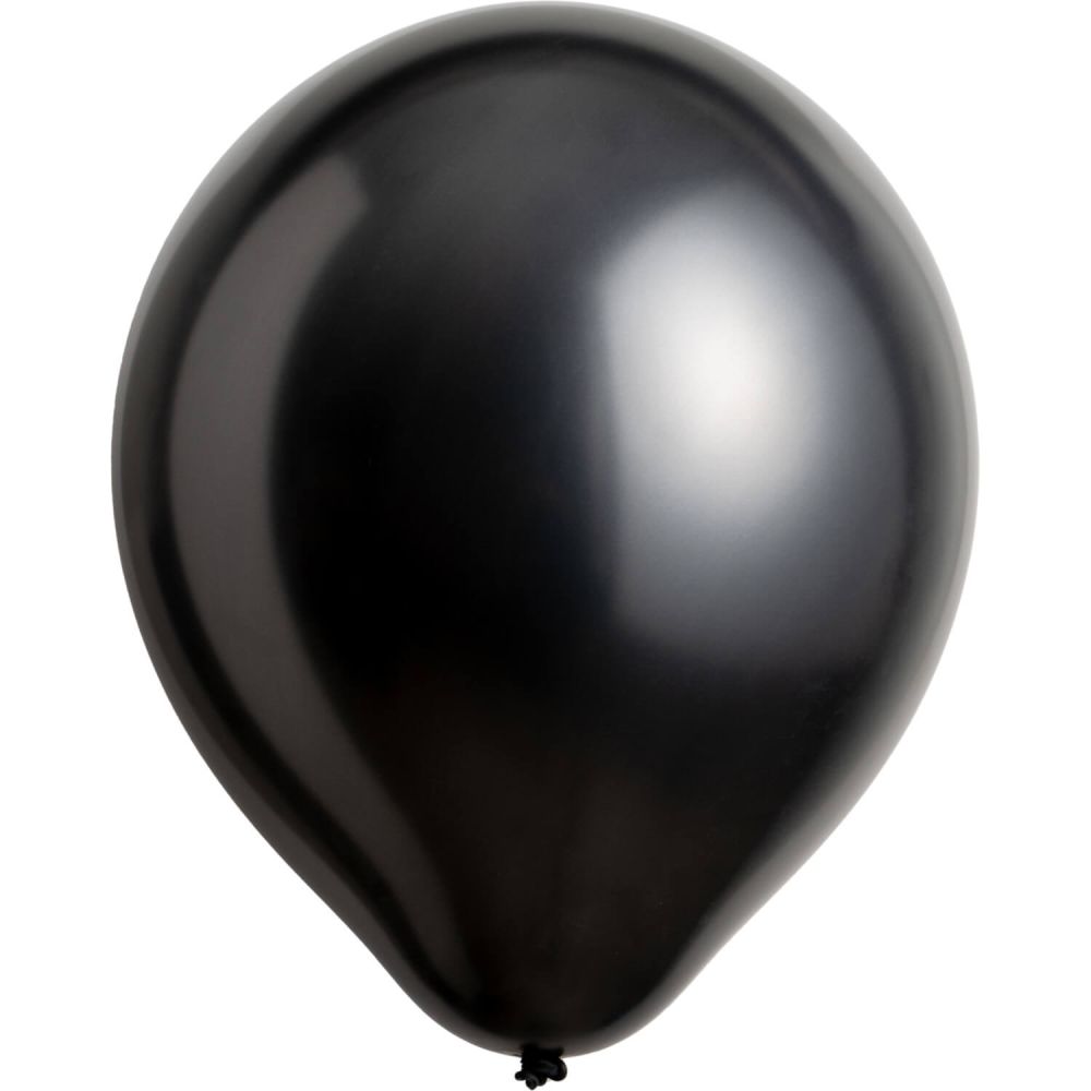 11" Pearl Jet Black (50pcs) Everts Balloons