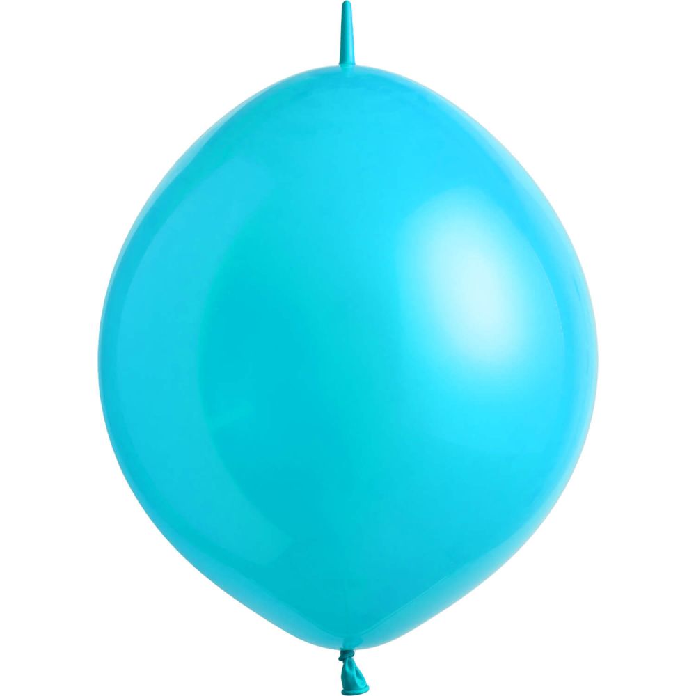 12" Fashion Caribbean Blue Linking (50pcs) Everts Balloons