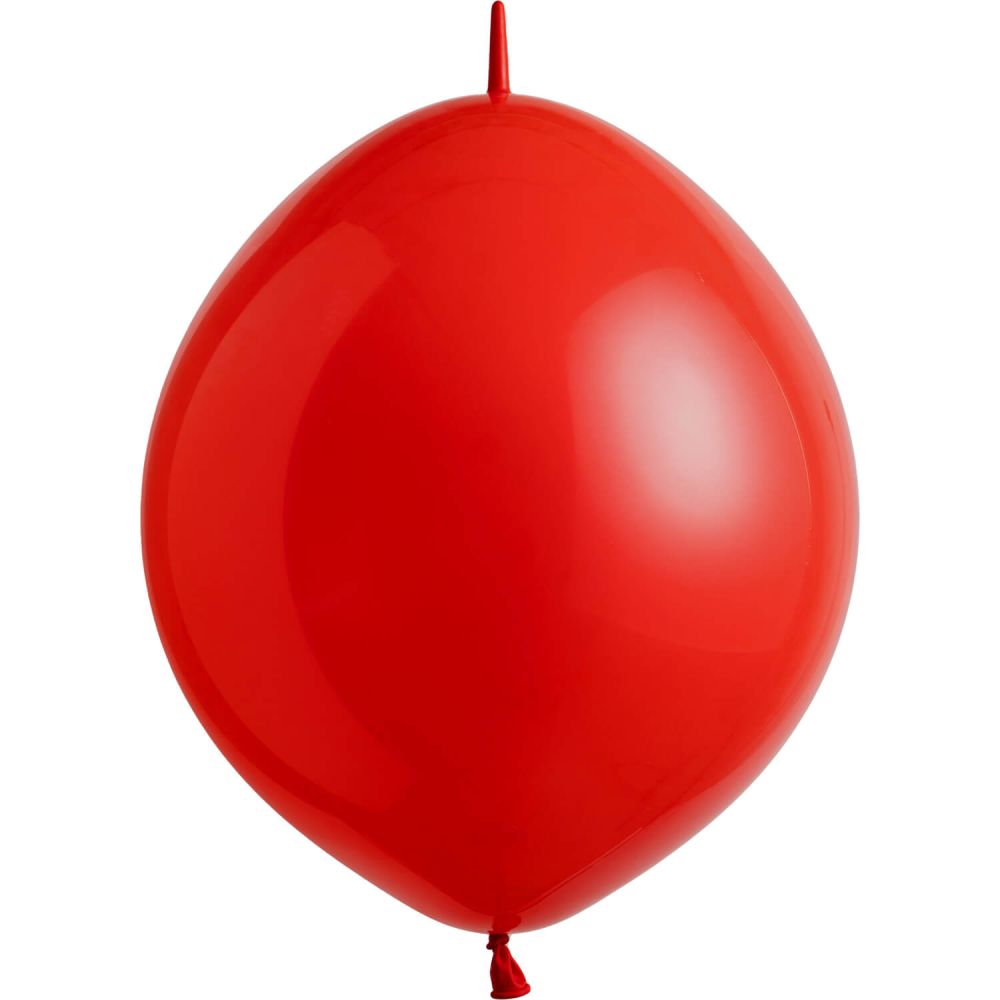 12" Standard Red Linking (50pcs) Everts Balloons