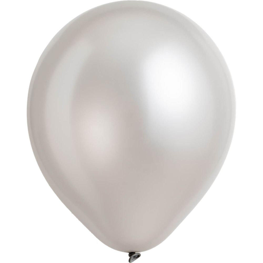 14" Metallic Silver (50pcs) Everts Balloons