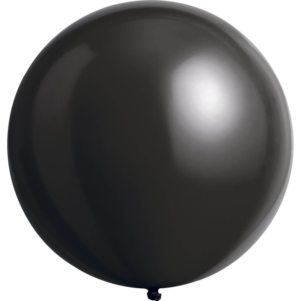 24" Fashion Jet Black (4pcs) Everts Balloons