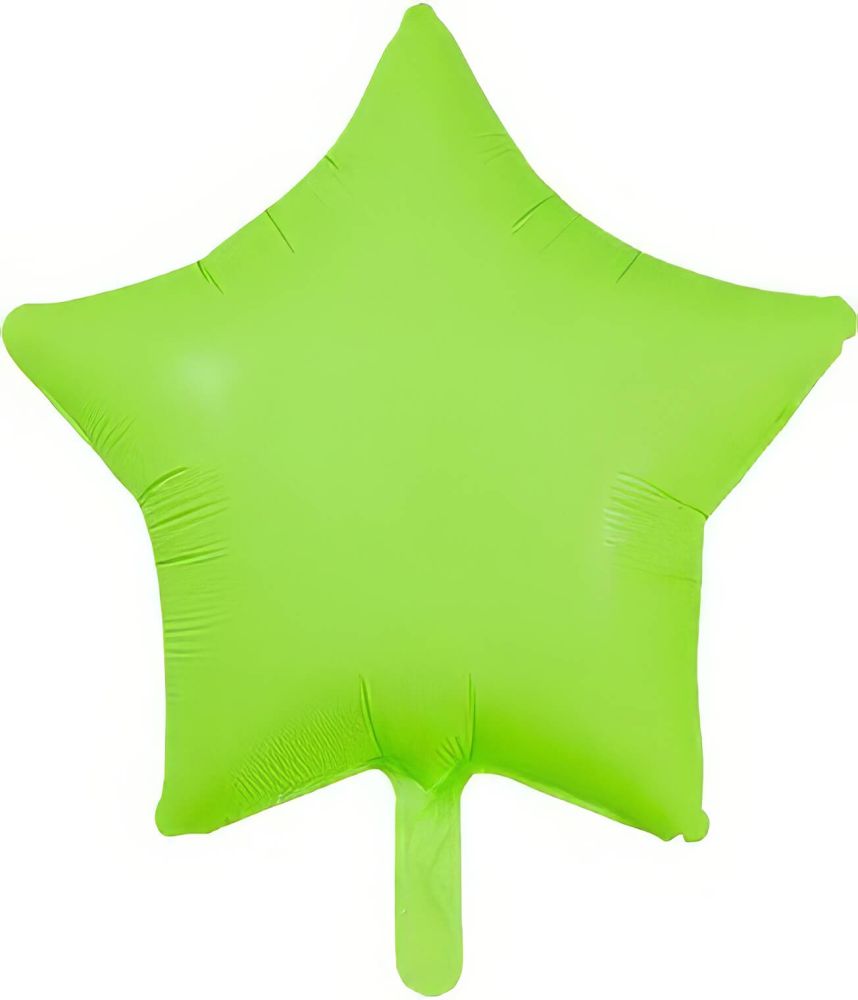 18" Neon Green Star (non-packaged) Balloon