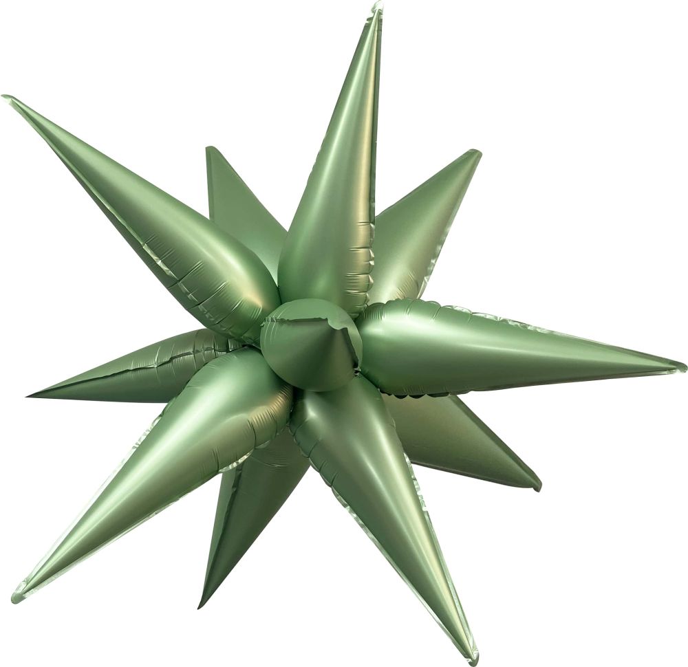 Magic Starburst 26" Olive Green Balloon