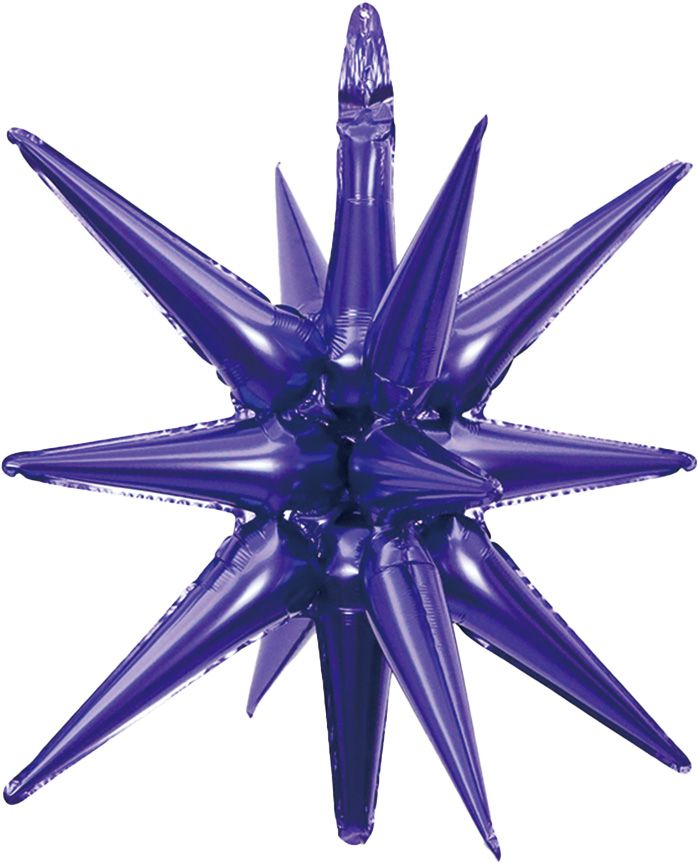 Magic Starburst 22" Purple Balloon