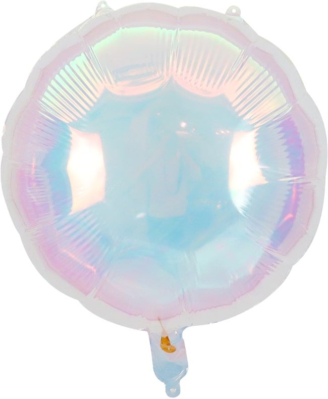 18" Iridescent Clear Circle Balloon (air only)