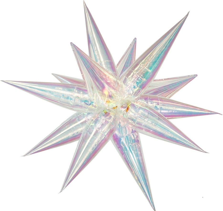 Magic Starburst 40" Iridescent Clear Balloon (air only)