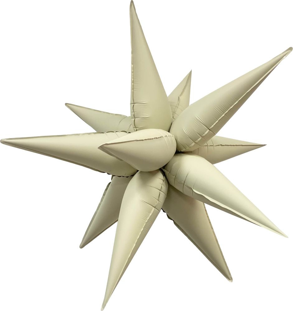 Magic Starburst 26" Matte Cream Balloon