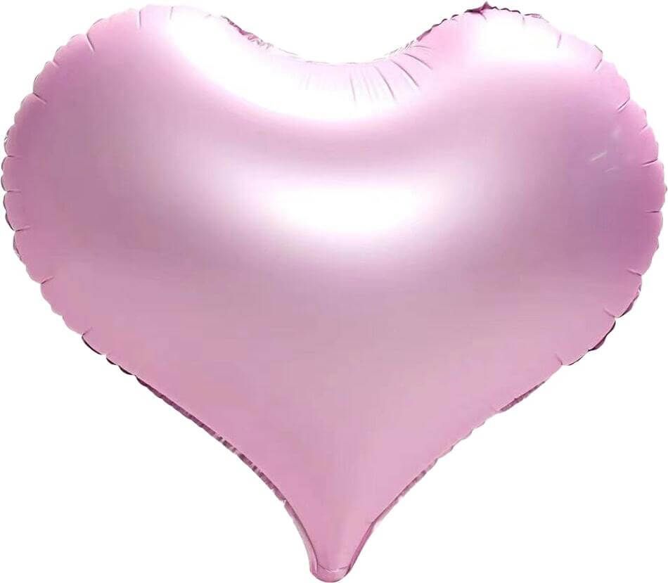 22" Matte Pink Heart Balloons