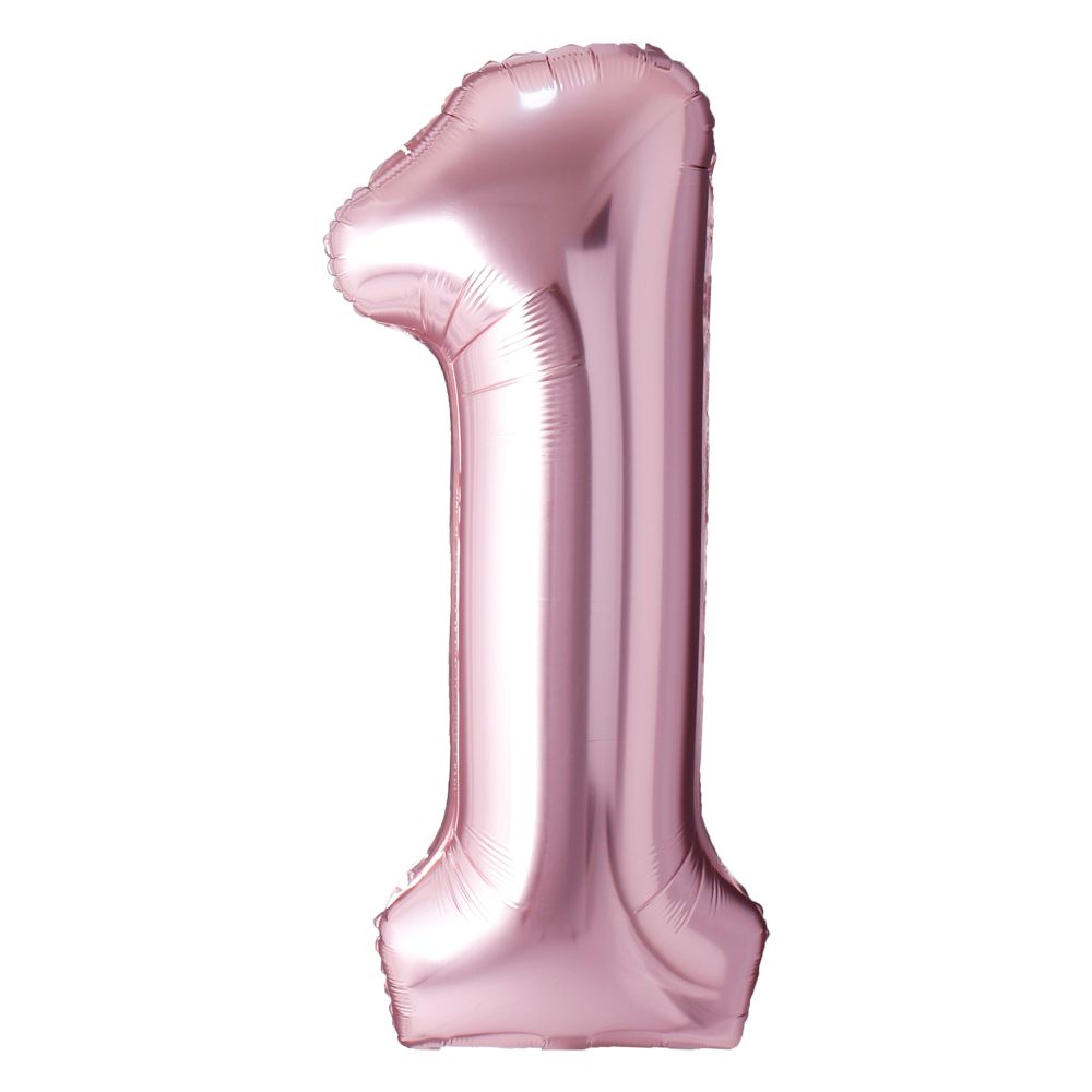 34" Rose Gold Number 1 Airise Balloon
