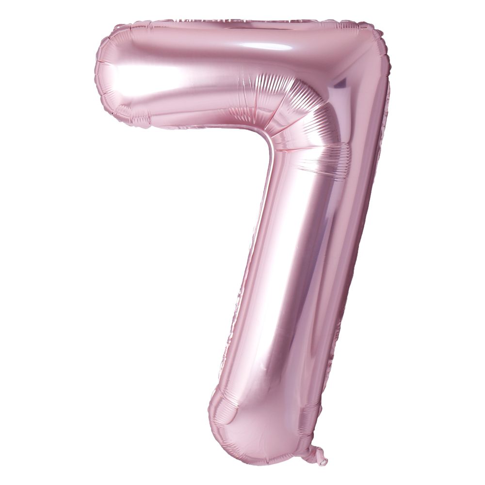 34" Rose Gold Number 7 Airise Balloon
