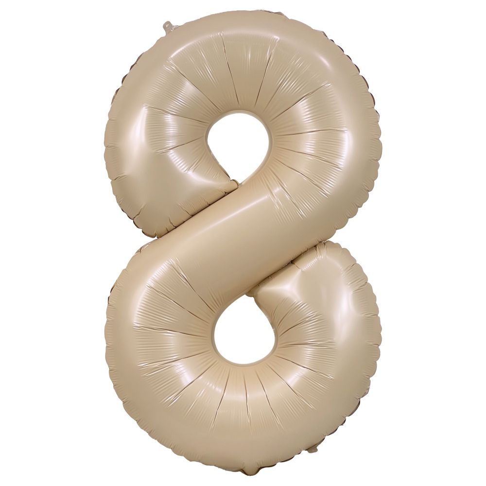 34" Caramel Number 8 Airise Balloon