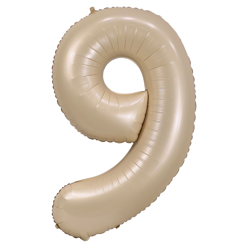 34" Caramel Number 9 Airise Balloon