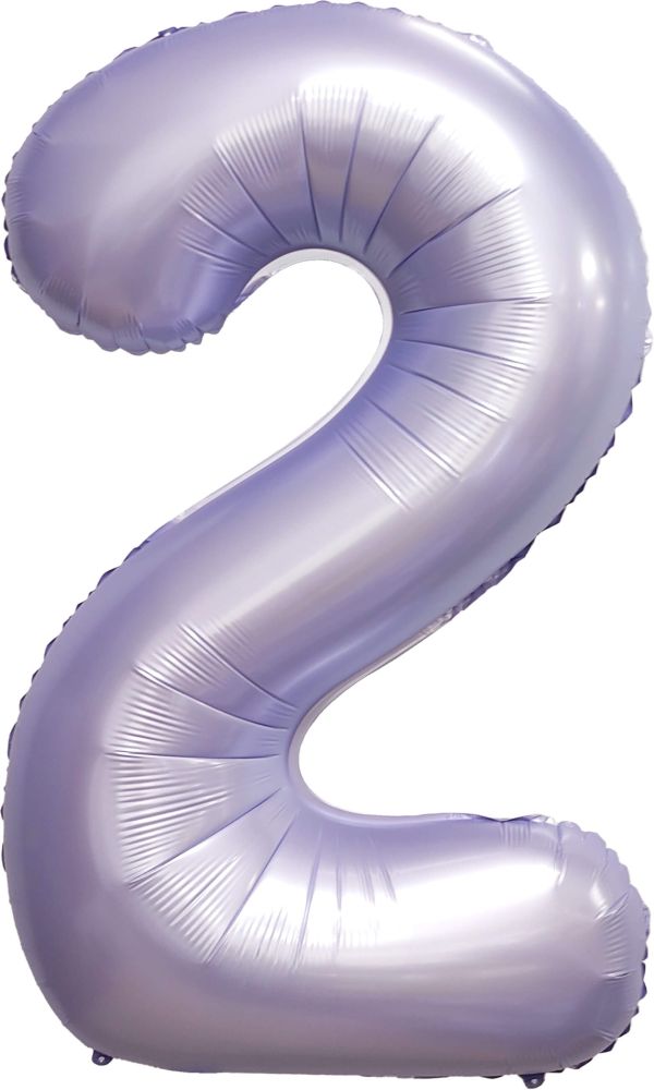 34" Matte Lilac Number 2 Balloon