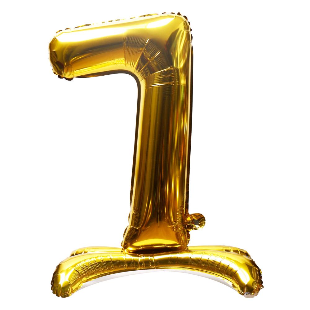 32" Stand Up Gold Number 7 Balloon