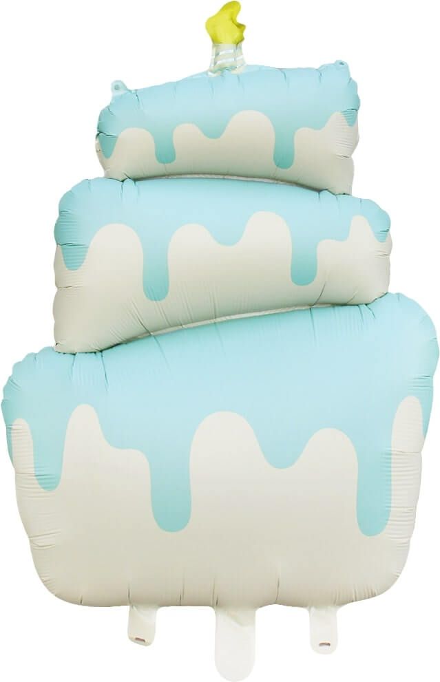 38" Matte Blue Cake Balloon